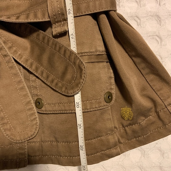J Crew Tan Safari Style Belted Button Front Cotton Jacket S - Picture 10 of 13